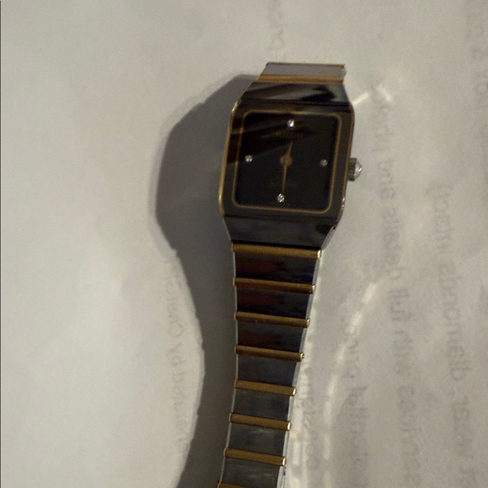 Rado Women's Black and Gold Watch